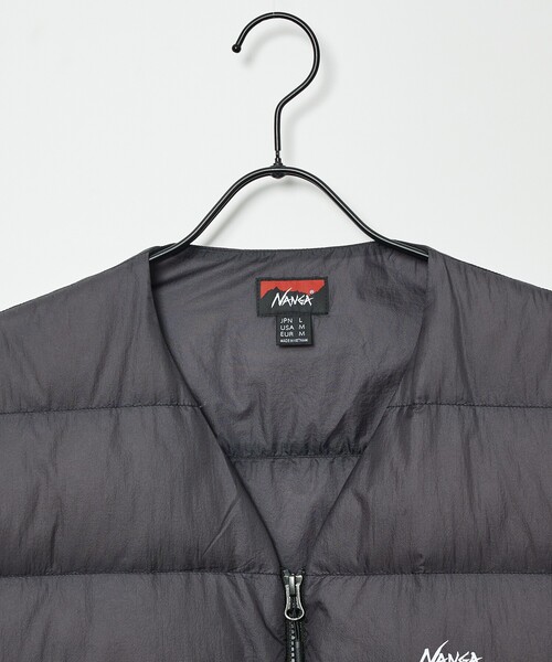 NANGA(ナンガ)の「【NANGA/ナンガ】SHEER DOWN VEST/ シアーダウンベスト/N2600-0K009D(ダウンベスト・メンズ・ブラック/グレー・M/L)」の7枚目の写真