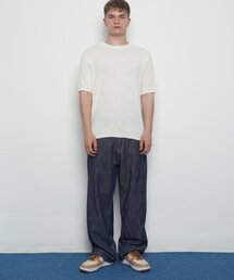 M197 summer raw wide jean