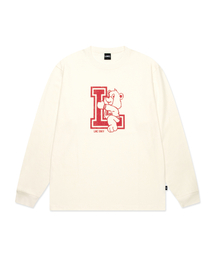 BEAR UNIV LONG SLV TEE ivory