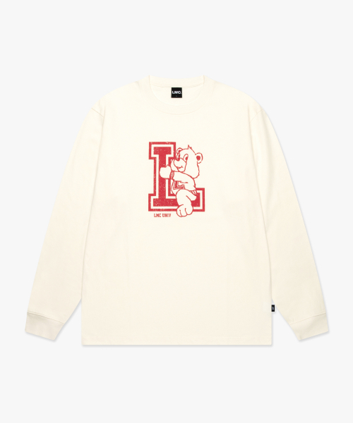LMCの「BEAR UNIV LONG SLV TEE ivory(Tシャツ/カットソー・レディース・その他・S/M/L/XL)」の3枚目の写真