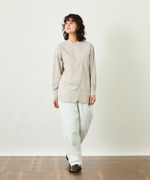 MACKINTOSH PHILOSOPHY(マッキントッシュ フィロソフィー)の「GREY LABEL バンドカラーパターンドシャツ(シャツ/ブラウス・レディース・ブラウン/ブルー系その他2/レッド系その他・2)」の6枚目の写真