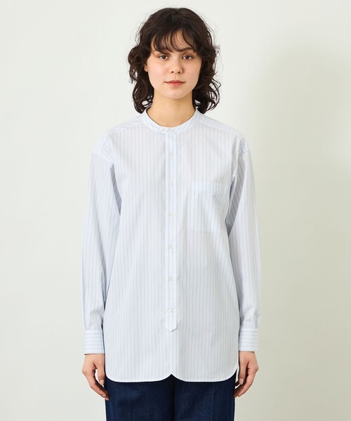 MACKINTOSH PHILOSOPHY(マッキントッシュ フィロソフィー)の「GREY LABEL バンドカラーパターンドシャツ(シャツ/ブラウス・レディース・ブラウン/ブルー系その他2/レッド系その他・2)」の7枚目の写真