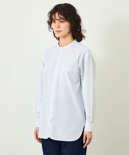 MACKINTOSH PHILOSOPHY(マッキントッシュ フィロソフィー)の「GREY LABEL バンドカラーパターンドシャツ(シャツ/ブラウス・レディース・ブラウン/ブルー系その他2/レッド系その他・2)」の8枚目の写真