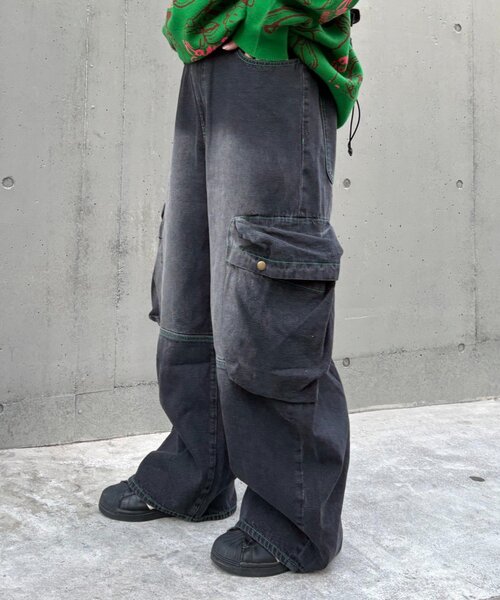 CIAOPANIC TYPY（チャオパニックティピー）の「【SOUNDS GOOOOD】立体ポケットバレルデニム（デニムパンツ・レディース・サックスブルー/ブラック/インディゴブルー・ONE SIZE）」の9枚目の写真