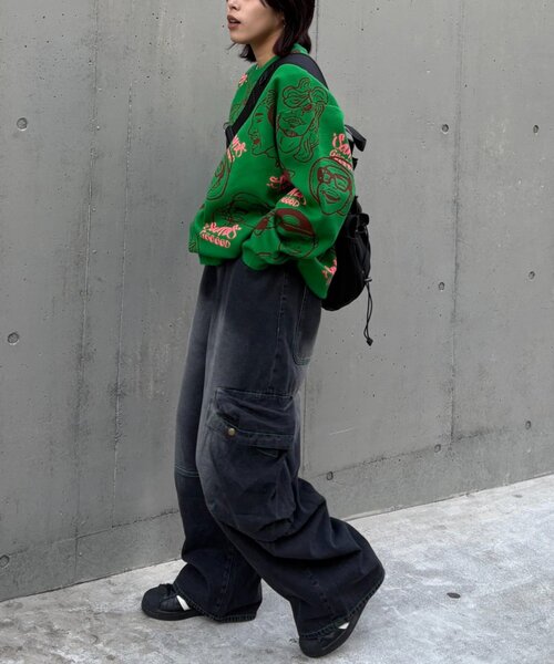 CIAOPANIC TYPY（チャオパニックティピー）の「【SOUNDS GOOOOD】立体ポケットバレルデニム（デニムパンツ・レディース・サックスブルー/ブラック/インディゴブルー・ONE SIZE）」の13枚目の写真