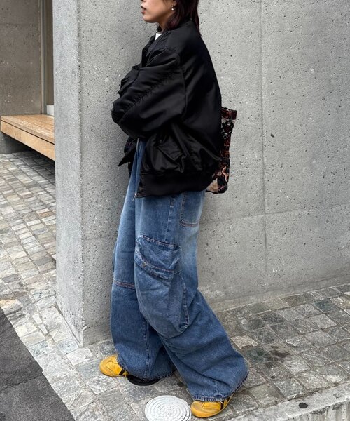 CIAOPANIC TYPY（チャオパニックティピー）の「【SOUNDS GOOOOD】立体ポケットバレルデニム（デニムパンツ・レディース・サックスブルー/ブラック/インディゴブルー・ONE SIZE）」の21枚目の写真