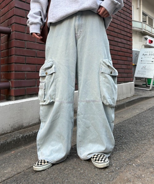 CIAOPANIC TYPY（チャオパニックティピー）の「【SOUNDS GOOOOD】立体ポケットバレルデニム（デニムパンツ・レディース・サックスブルー/ブラック/インディゴブルー・ONE SIZE）」の4枚目の写真