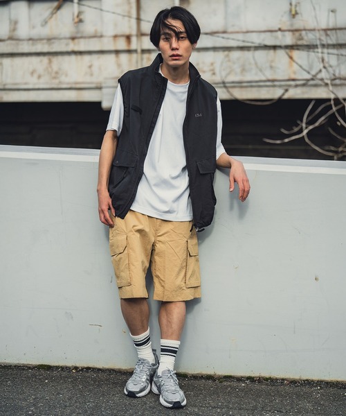 KiU（キウ）の「ウォーターリペレントカーゴハーフパンツ（カーゴパンツ・メンズ・ブラック/ベージュ・X-LARGE/LARGE/MEDIUM）」の9枚目の写真