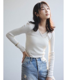 anuans | リュクスビスコースニットプルオーバー(ニット/セーター)
