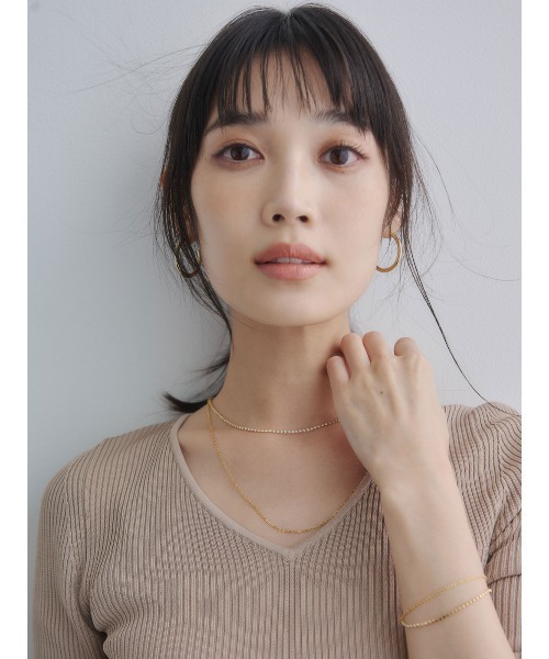 anuans（アニュアンス）の「リュクスビスコースニットプルオーバー（ニット/セーター・レディース・ホワイト/ベージュ/ネイビー/ブラック/レッド/サックスブルー・S/M）」の19枚目の写真