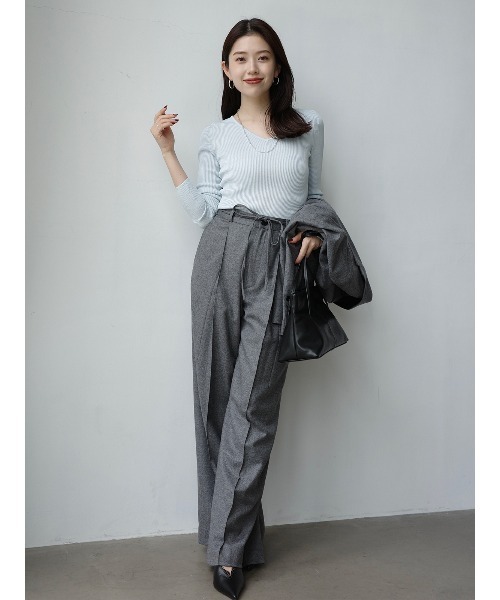 リュクスビスコースニットプルオーバー（ニット/セーター）｜anuans