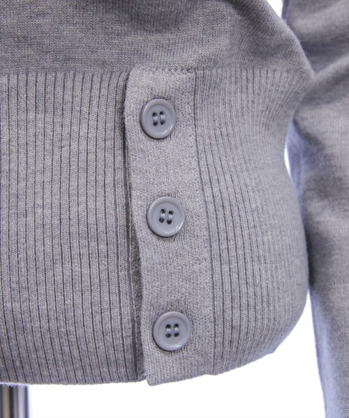 clear（クリア）の「ワンショルダーデザインニットトップス[カジュアル 着回し抜群 大人]≪新作≫（ニット/セーター・レディース・ブラック/レッド/ブラック系その他/グレー・F）」の16枚目の写真