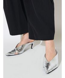 ELENDEEK | クロスポインテッドミュール(パンプス)