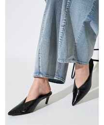 ELENDEEK | クロスポインテッドミュール(パンプス)