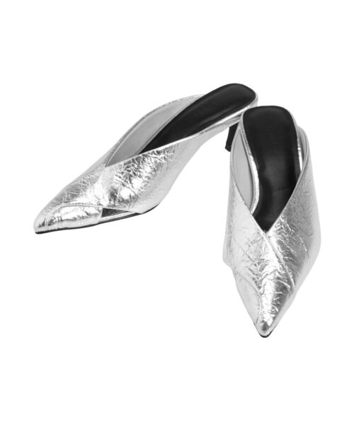 ELENDEEK(エレンディーク)の「クロスポインテッドミュール(パンプス・レディース・ブラック/シルバー・37/38)」の17枚目の写真