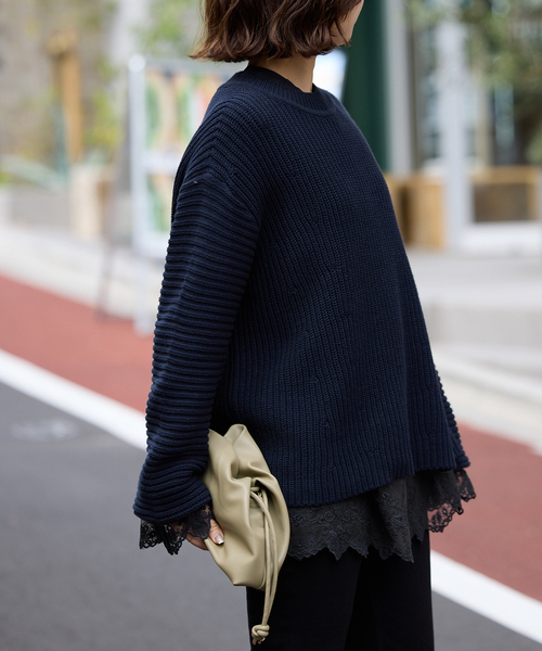 SLOBE IENA（スローブイエナ）の「《WEB限定/追加》チュールレースブラウス（シャツ/ブラウス・レディース・ブラック/ホワイト・FREE）」の11枚目の写真