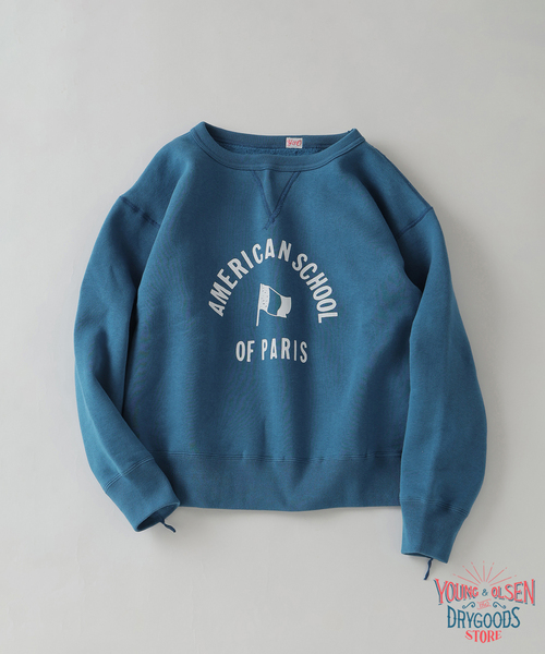 YOUNG&OLSEN The DRYGOODS STORE(ヤングアンドオルセン)の「YOUNG & OLSEN(ヤング アンド オルセン) 別注 French University スウェット(スウェット・メンズ・マスタード/コバルトブルー/アイボリー・4/3/5)」の2枚目の写真