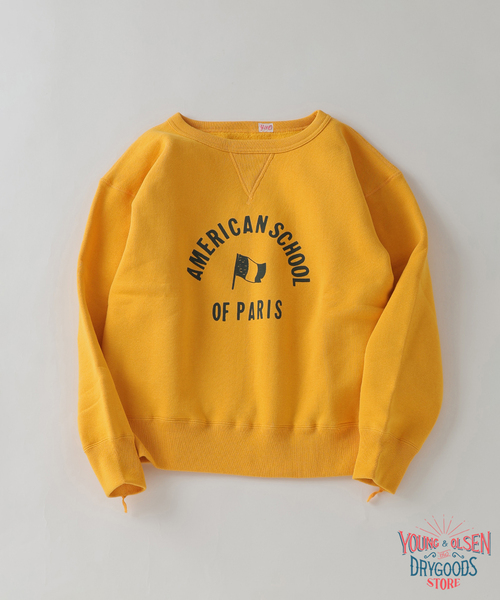 YOUNG&OLSEN The DRYGOODS STORE(ヤングアンドオルセン)の「YOUNG & OLSEN(ヤング アンド オルセン) 別注 French University スウェット(スウェット・メンズ・マスタード/コバルトブルー/アイボリー・4/3/5)」の3枚目の写真