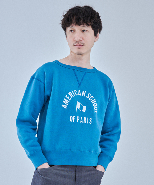 YOUNG&OLSEN The DRYGOODS STORE(ヤングアンドオルセン)の「YOUNG & OLSEN(ヤング アンド オルセン) 別注 French University スウェット(スウェット・メンズ・マスタード/コバルトブルー/アイボリー・4/3/5)」の15枚目の写真