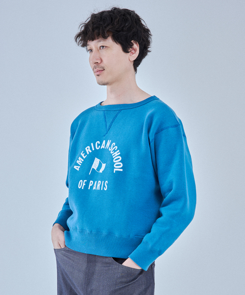YOUNG&OLSEN The DRYGOODS STORE(ヤングアンドオルセン)の「YOUNG & OLSEN(ヤング アンド オルセン) 別注 French University スウェット(スウェット・メンズ・マスタード/コバルトブルー/アイボリー・4/3/5)」の13枚目の写真
