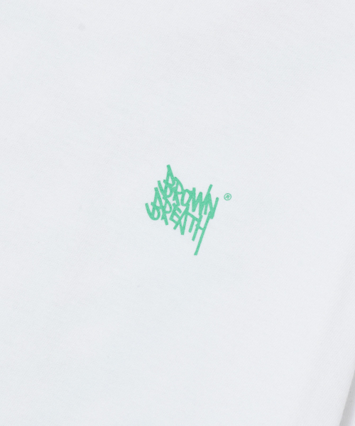 BROWNBREATH（ブラウンブレス）の「レオパード タグ T シャツ - ホワイト（Tシャツ/カットソー・レディース・その他・S/M/L/XL）」の3枚目の写真