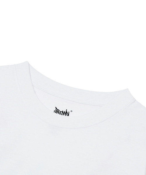 BROWNBREATH（ブラウンブレス）の「レオパード タグ T シャツ - ホワイト（Tシャツ/カットソー・レディース・その他・S/M/L/XL）」の5枚目の写真