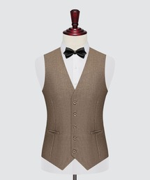 Cloudstyle | 【Cloudstyle】無地 フォーマル ノーカラー ベスト(スーツベスト)