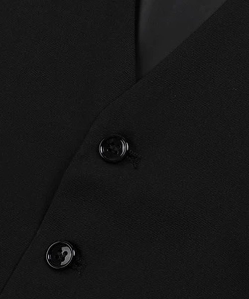 Cloudstyle（クラウドスタイル）の「【Cloudstyle】無地 フォーマル ノーカラー ベスト（スーツベスト・メンズ・グレー/カーキ/ブラック/ネイビー・MEDIUM/LARGE/X-LARGE/XX-LARGE）」の15枚目の写真