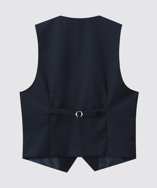 Cloudstyle（クラウドスタイル）の「【Cloudstyle】無地 フォーマル ノーカラー ベスト（スーツベスト・メンズ・グレー/カーキ/ブラック/ネイビー・MEDIUM/LARGE/X-LARGE/XX-LARGE）」の8枚目の写真