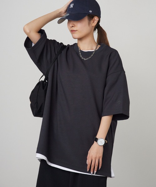 DESCENTE ALLTERRAIN(デサント オルテライン)の「DESCENTE ALLTERRAIN/デサントオルテライン STRETCH TWILL H/S T-SHIRT ブランドロゴ 半袖Tシャツ 2026年春夏(Tシャツ/カットソー・メンズ・ブラック・M/L/O)」の15枚目の写真