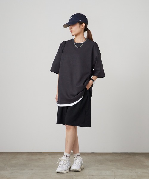 DESCENTE ALLTERRAIN(デサント オルテライン)の「DESCENTE ALLTERRAIN/デサントオルテライン STRETCH TWILL H/S T-SHIRT ブランドロゴ 半袖Tシャツ 2026年春夏(Tシャツ/カットソー・メンズ・ブラック・M/L/O)」の19枚目の写真