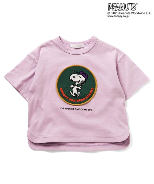 PEANUTS（ピーナッツ）の「PEANUTS　Tシャツ（Tシャツ/カットソー・キッズ・ピンク/グリーン/アイボリー・160/150/140/130/120/110/100/90/80）」の3枚目の写真