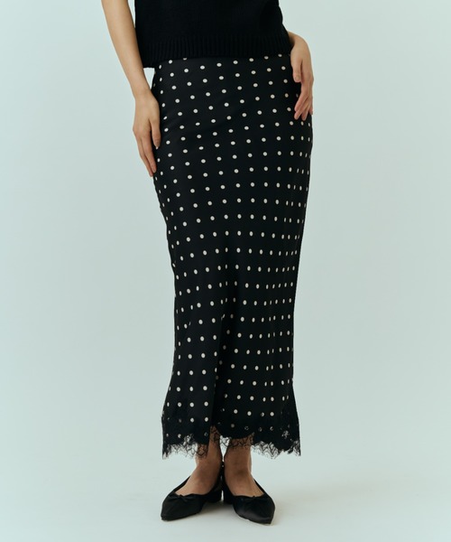 DRWCYS（ドロシーズ）の「ドットレースナロースカート（スカート・レディース・ホワイト/ブラック・FREE）」の10枚目の写真