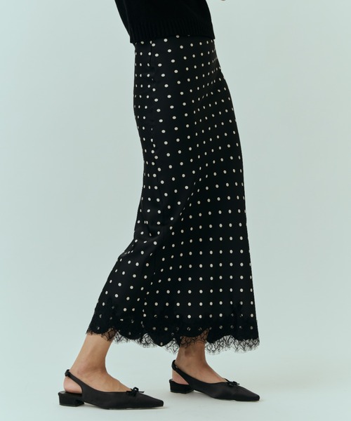 DRWCYS（ドロシーズ）の「ドットレースナロースカート（スカート・レディース・ホワイト/ブラック・FREE）」の11枚目の写真