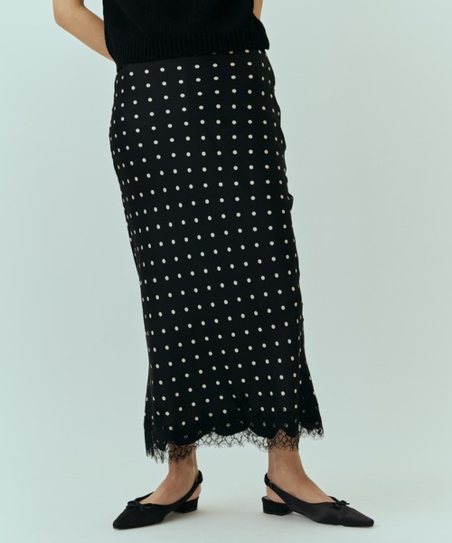 DRWCYS（ドロシーズ）の「ドットレースナロースカート（スカート・レディース・ホワイト/ブラック・FREE）」の13枚目の写真