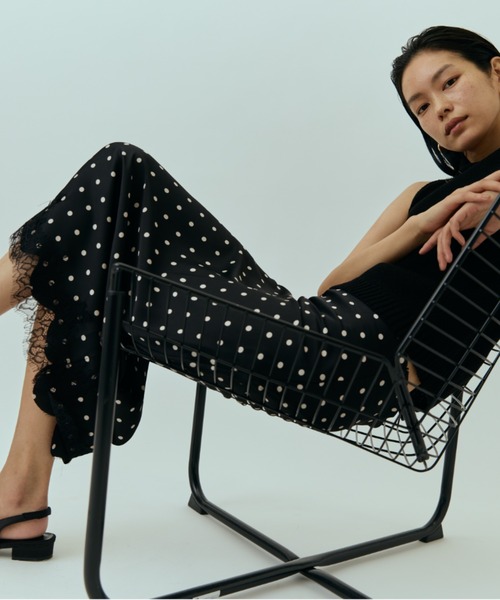 DRWCYS（ドロシーズ）の「ドットレースナロースカート（スカート・レディース・ホワイト/ブラック・FREE）」の14枚目の写真