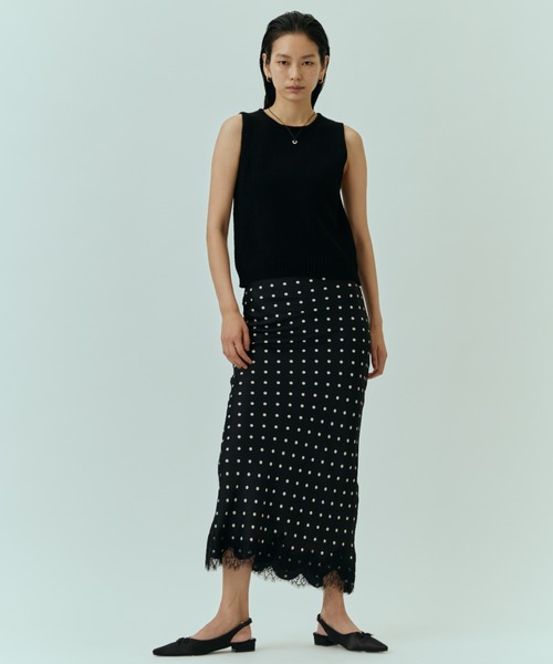 DRWCYS（ドロシーズ）の「ドットレースナロースカート（スカート・レディース・ホワイト/ブラック・FREE）」の16枚目の写真