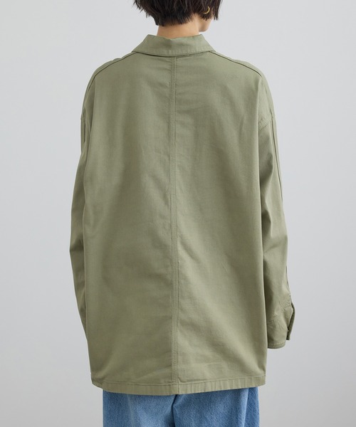 SALON adam et rope'（サロン アダム エ ロペ）の「【WEB・一部店舗限定】ブロークンツイルカバーオール（カバーオール・レディース・カーキ/ベージュ系その他2・FREE）」の15枚目の写真