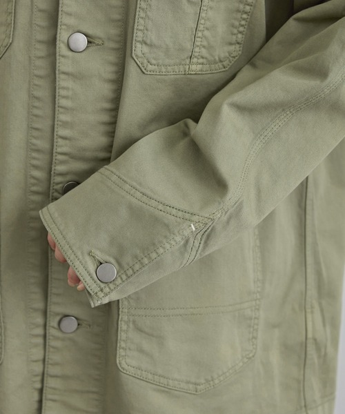 SALON adam et rope'（サロン アダム エ ロペ）の「【WEB・一部店舗限定】ブロークンツイルカバーオール（カバーオール・レディース・カーキ/ベージュ系その他2・FREE）」の17枚目の写真