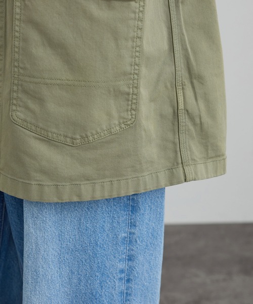 SALON adam et rope'（サロン アダム エ ロペ）の「【WEB・一部店舗限定】ブロークンツイルカバーオール（カバーオール・レディース・カーキ/ベージュ系その他2・FREE）」の19枚目の写真