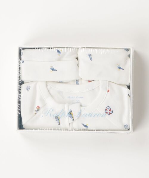 POLO RALPH LAUREN CHILDRENSWEAR（ポロ ラルフ ローレン チルドレンズウェア）の「Polo ベア コットン 3ピース ギフト セット（ベビーギフト・キッズ・マルチ・6M/9M）」の4枚目の写真