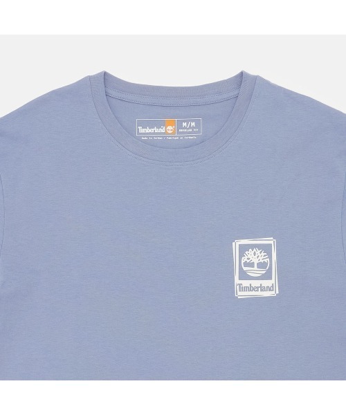 Timberland(ティンバーランド)の「スタック ロゴ 半袖 Tシャツ メンズ(Tシャツ/カットソー・メンズ・ライトブルー・LARGE/MEDIUM/SMALL/X-LARGE/XX-LARGE)」の3枚目の写真
