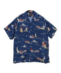 Open Collar Cupro Print
