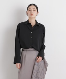 ハイツイストドライベルテッドロングシャツ(セットアップ可)