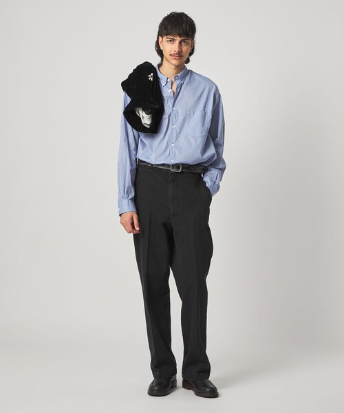 Steven Alan（スティーブンアラン）の「＜Steven Alan＞ リバティ ソリッド シングルニードル シャツ LOOSE（シャツ/ブラウス・メンズ・コバルトブルー/オフホワイト・S/M/L/XL）」の9枚目の写真