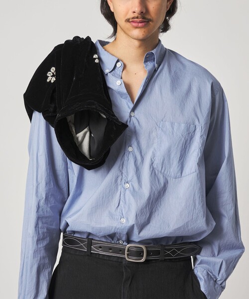 Steven Alan（スティーブンアラン）の「＜Steven Alan＞ リバティ ソリッド シングルニードル シャツ LOOSE（シャツ/ブラウス・メンズ・コバルトブルー/オフホワイト・S/M/L/XL）」の11枚目の写真