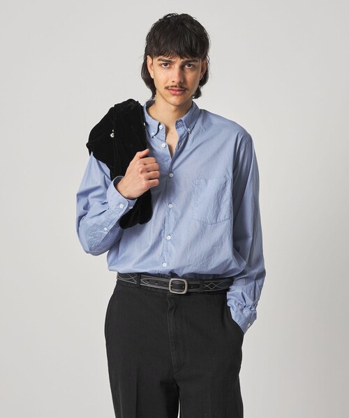 Steven Alan（スティーブンアラン）の「＜Steven Alan＞ リバティ ソリッド シングルニードル シャツ LOOSE（シャツ/ブラウス・メンズ・コバルトブルー/オフホワイト・S/M/L/XL）」の12枚目の写真