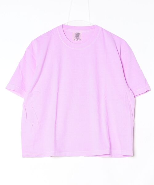 comfort colors（コンフォートカラーズ）の「【T16】【COMFORT COLORS/コンフォートカラーズ】WOMEN‘S HEAVYWEIGHT BOXY T-SHIRT S-3023CL（Tシャツ/カットソー・レディース・パープル/ホワイト/アイボリー/ブラック/イエロー・LARGE/MEDIUM）」の4枚目の写真