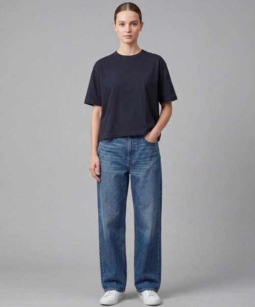 comfort colors(コンフォートカラーズ)の「【T16】【COMFORT COLORS/コンフォートカラーズ】WOMEN‘S HEAVYWEIGHT BOXY T-SHIRT S-3023CL(Tシャツ/カットソー・レディース・パープル/ホワイト/アイボリー/ブラック/イエロー/オレンジ・LARGE/MEDIUM)」の14枚目の写真