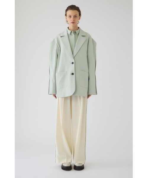 RIM.ARK(リムアーク)の「Open sleeve tailored JK オープン スリーブ テーラード ジャケット(テーラードジャケット・レディース・ブラック/ライトグリーン・FREE)」の2枚目の写真